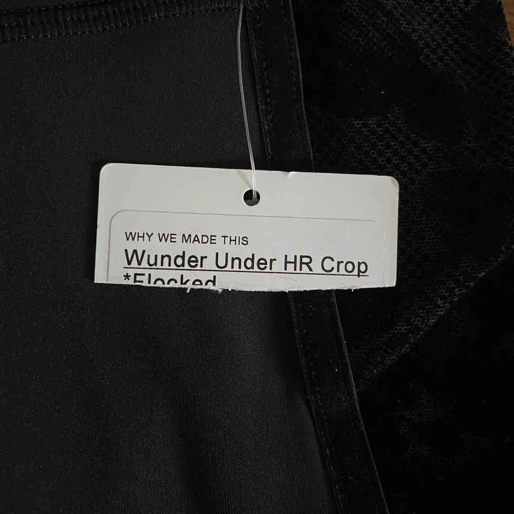 Lululemon Wunder Under Crop High-Rise Flocked - Picture 13 of 14